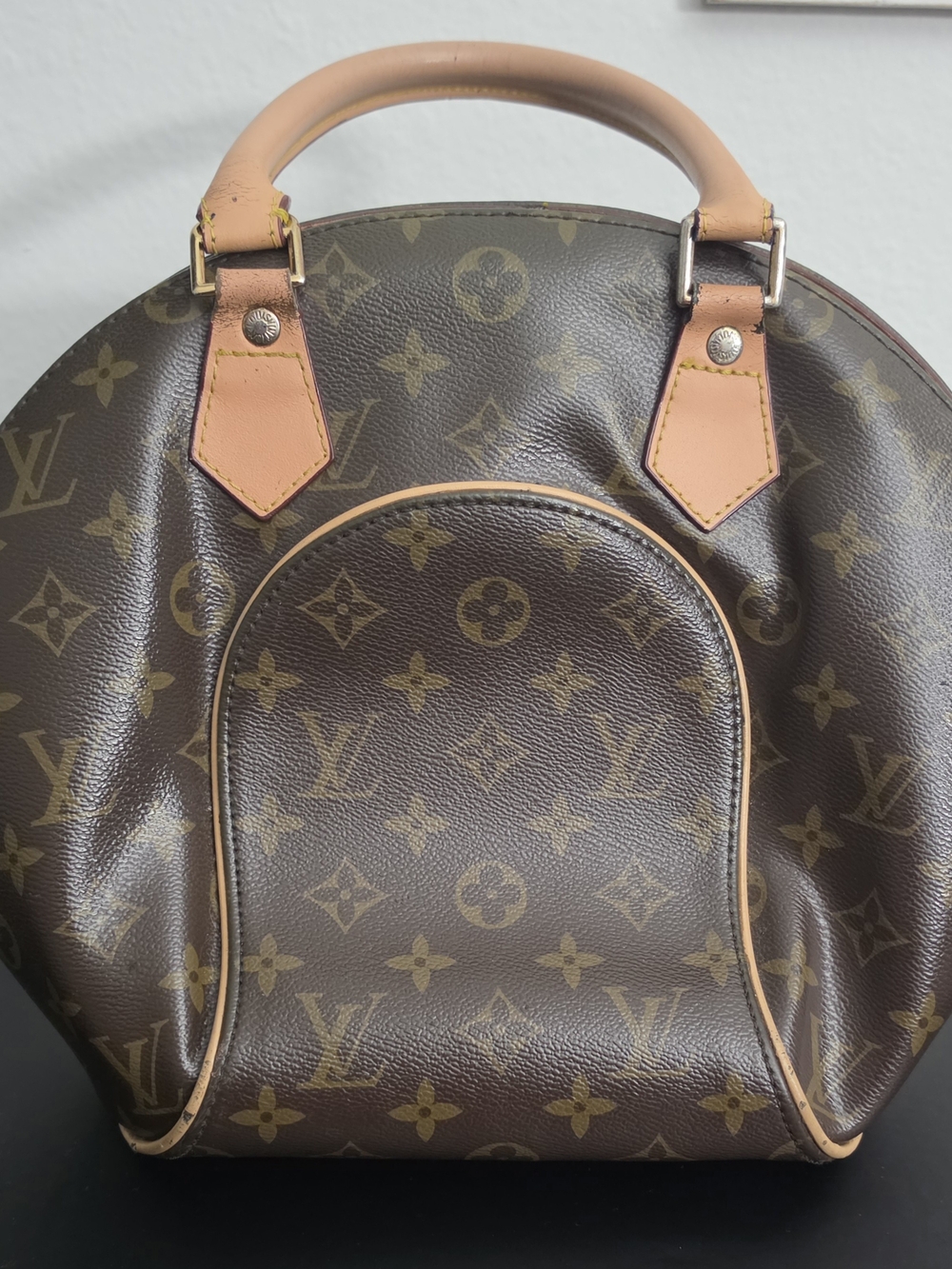 Louis Vuitton Brown Monogram Canvas Satchel with Tan Leather Trim - Wife USED!!!